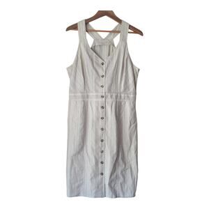 Prana Dresses Grace Trail Dress Women's Size XL Cream Button Stone Stripe‎